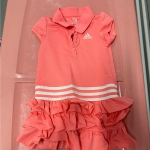 Adidas pink tennis ruffle dress size 3T